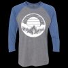 Unisex Triblend Three-Quarter Raglan T-Shirt Thumbnail