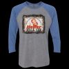 Unisex Triblend Three-Quarter Raglan T-Shirt Thumbnail