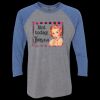 Unisex Triblend Three-Quarter Raglan T-Shirt Thumbnail