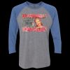 Unisex Triblend Three-Quarter Raglan T-Shirt Thumbnail