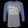 Unisex Triblend Three-Quarter Raglan T-Shirt Thumbnail