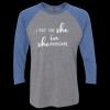 Unisex Triblend Three-Quarter Raglan T-Shirt Thumbnail