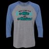Unisex Triblend Three-Quarter Raglan T-Shirt Thumbnail