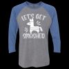 Unisex Triblend Three-Quarter Raglan T-Shirt Thumbnail