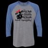Unisex Triblend Three-Quarter Raglan T-Shirt Thumbnail