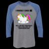 Unisex Triblend Three-Quarter Raglan T-Shirt Thumbnail