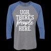 Unisex Triblend Three-Quarter Raglan T-Shirt Thumbnail