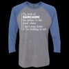 Unisex Triblend Three-Quarter Raglan T-Shirt Thumbnail