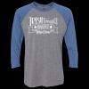 Unisex Triblend Three-Quarter Raglan T-Shirt Thumbnail