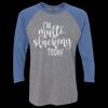 Unisex Triblend Three-Quarter Raglan T-Shirt Thumbnail
