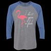Unisex Triblend Three-Quarter Raglan T-Shirt Thumbnail