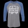 Unisex Triblend Three-Quarter Raglan T-Shirt Thumbnail