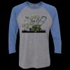 Unisex Triblend Three-Quarter Raglan T-Shirt Thumbnail