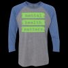 Unisex Triblend Three-Quarter Raglan T-Shirt Thumbnail