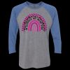 Unisex Triblend Three-Quarter Raglan T-Shirt Thumbnail