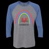 Unisex Triblend Three-Quarter Raglan T-Shirt Thumbnail