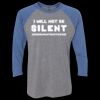 Unisex Triblend Three-Quarter Raglan T-Shirt Thumbnail