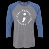 Unisex Triblend Three-Quarter Raglan T-Shirt Thumbnail