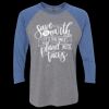 Unisex Triblend Three-Quarter Raglan T-Shirt Thumbnail