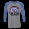 Unisex Triblend Three-Quarter Raglan T-Shirt Thumbnail