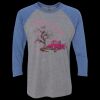 Unisex Triblend Three-Quarter Raglan T-Shirt Thumbnail