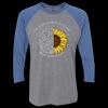 Unisex Triblend Three-Quarter Raglan T-Shirt Thumbnail