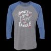 Unisex Triblend Three-Quarter Raglan T-Shirt Thumbnail