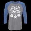 Unisex Triblend Three-Quarter Raglan T-Shirt Thumbnail