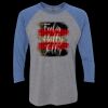 Unisex Triblend Three-Quarter Raglan T-Shirt Thumbnail