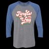 Unisex Triblend Three-Quarter Raglan T-Shirt Thumbnail