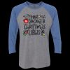 Unisex Triblend Three-Quarter Raglan T-Shirt Thumbnail