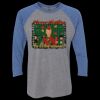 Unisex Triblend Three-Quarter Raglan T-Shirt Thumbnail