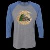 Unisex Triblend Three-Quarter Raglan T-Shirt Thumbnail