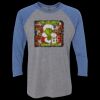 Unisex Triblend Three-Quarter Raglan T-Shirt Thumbnail