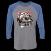 Unisex Triblend Three-Quarter Raglan T-Shirt Thumbnail