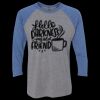 Unisex Triblend Three-Quarter Raglan T-Shirt Thumbnail