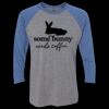 Unisex Triblend Three-Quarter Raglan T-Shirt Thumbnail