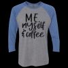 Unisex Triblend Three-Quarter Raglan T-Shirt Thumbnail