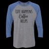 Unisex Triblend Three-Quarter Raglan T-Shirt Thumbnail