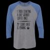 Unisex Triblend Three-Quarter Raglan T-Shirt Thumbnail