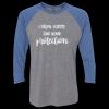 Unisex Triblend Three-Quarter Raglan T-Shirt Thumbnail