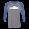Unisex Triblend Three-Quarter Raglan T-Shirt Thumbnail