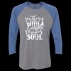 Unisex Triblend Three-Quarter Raglan T-Shirt Thumbnail