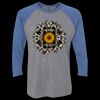 Unisex Triblend Three-Quarter Raglan T-Shirt Thumbnail