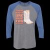Unisex Triblend Three-Quarter Raglan T-Shirt Thumbnail