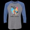 Unisex Triblend Three-Quarter Raglan T-Shirt Thumbnail