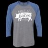 Unisex Triblend Three-Quarter Raglan T-Shirt Thumbnail