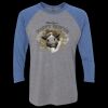 Unisex Triblend Three-Quarter Raglan T-Shirt Thumbnail