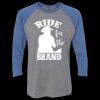Unisex Triblend Three-Quarter Raglan T-Shirt Thumbnail