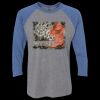 Unisex Triblend Three-Quarter Raglan T-Shirt Thumbnail
